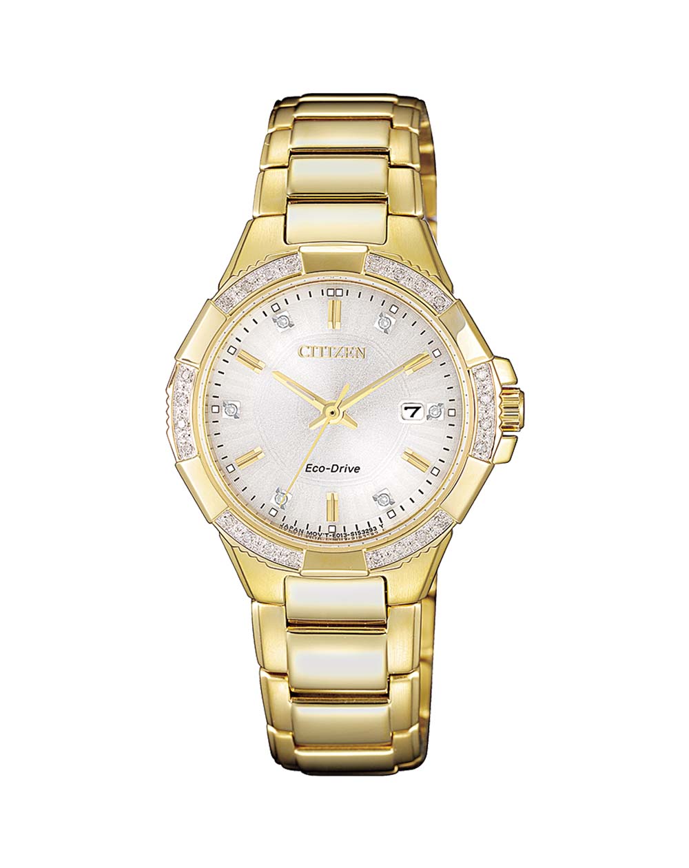 Citizen EcoDrive Ladies Watch with Diamonds and MOP Dial Knights The
