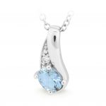 Saphire & Diamond Pendant