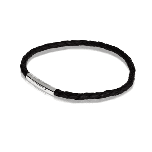 Evolve Single Leather Twist Bracelet_0