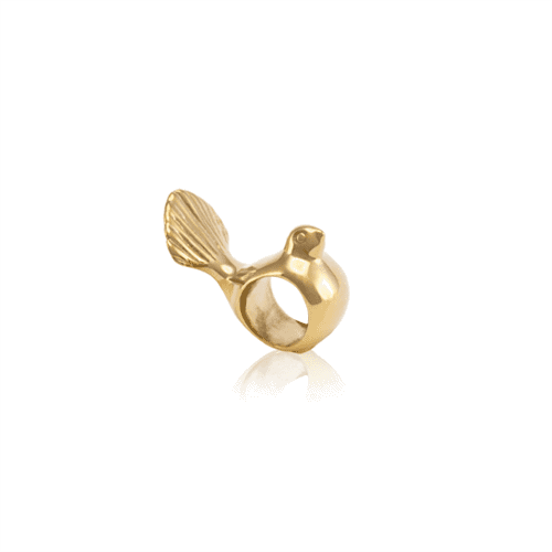 Gold Fantail Charm_0