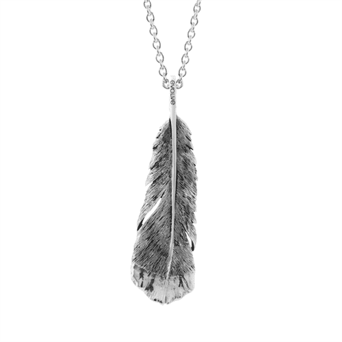 Huia Pendant and Chain Evolve The Huia Feather was regarded as a token of friendship, honour and respect_0