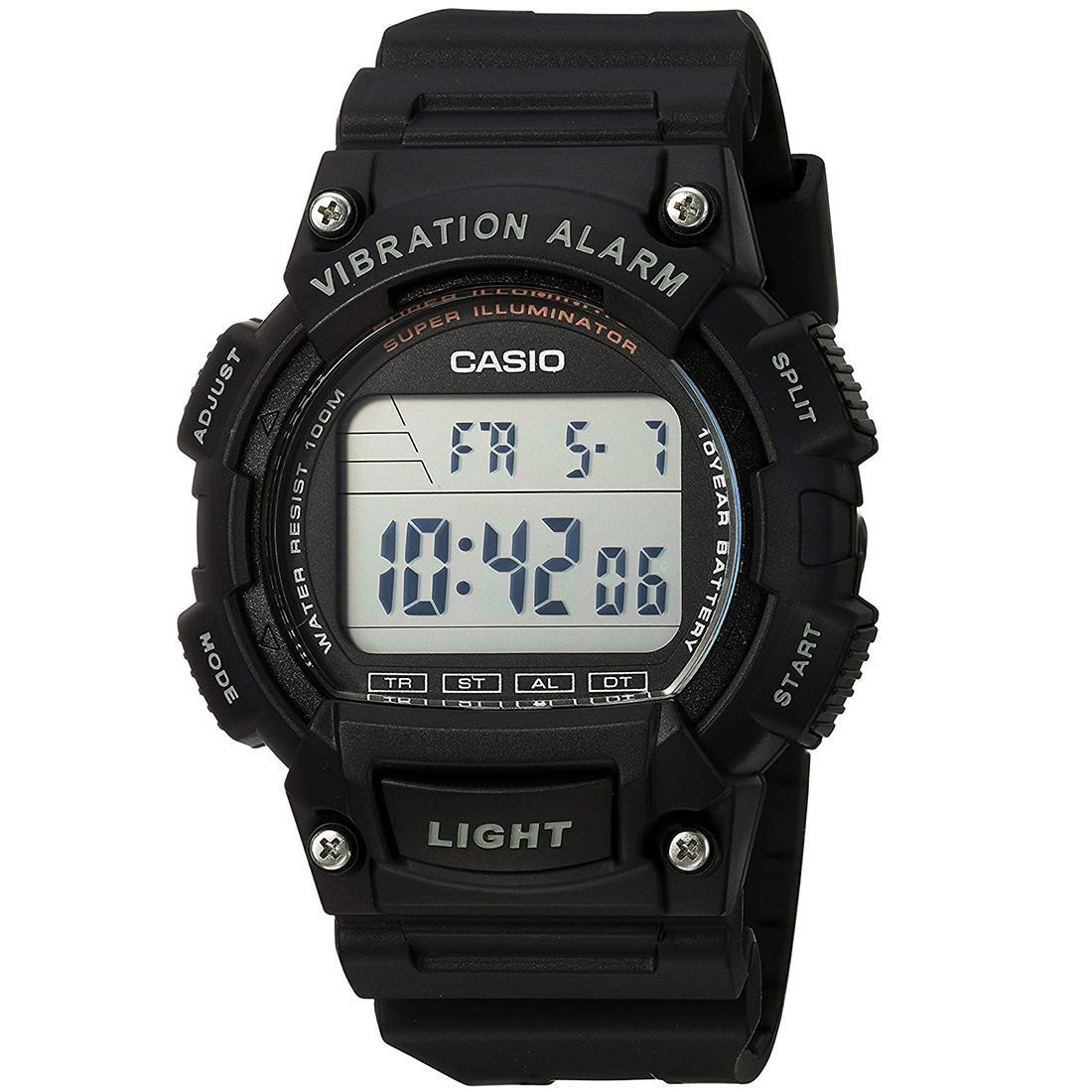 Casio Youth Super Illuminator Vibration Alarm Dual Time Digital Watch_0