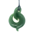 Greenstone Twist Koru Pendant_0