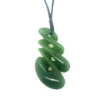 Greenstone 6.5cm long Twist Necklace_0