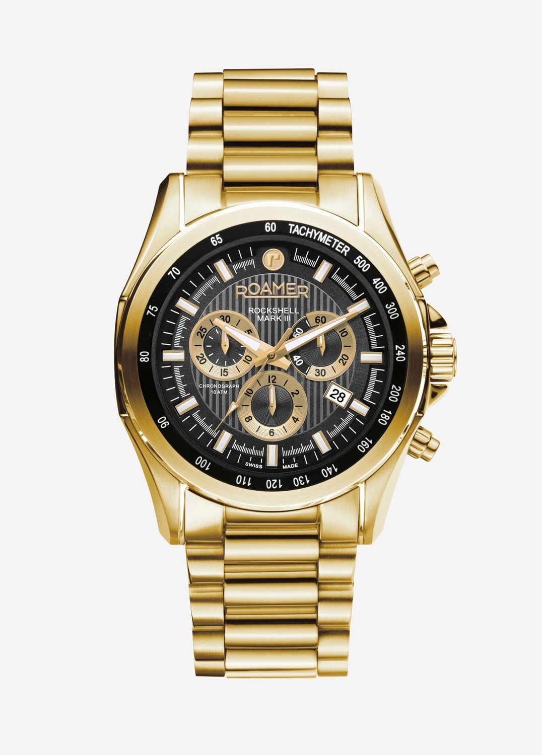 Roamer Gents Gold Analogue Watch_0