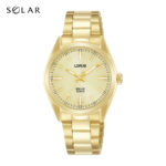 Lorus Ladies Gold Solar Analogue Watch_0