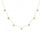 Gold Plated Disk Necklace_0