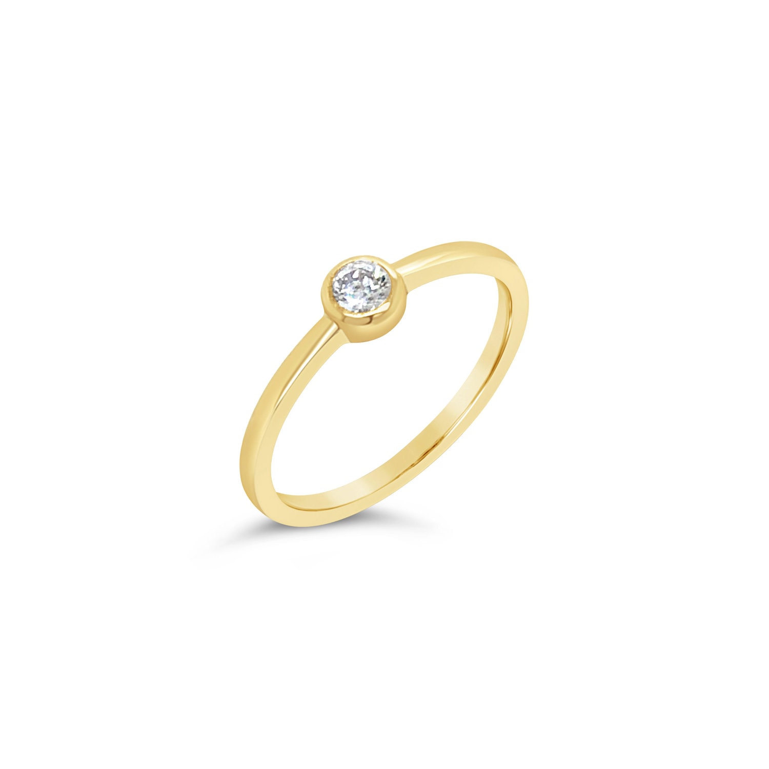 Gold & Diamond Handmade Ring .10pt_0