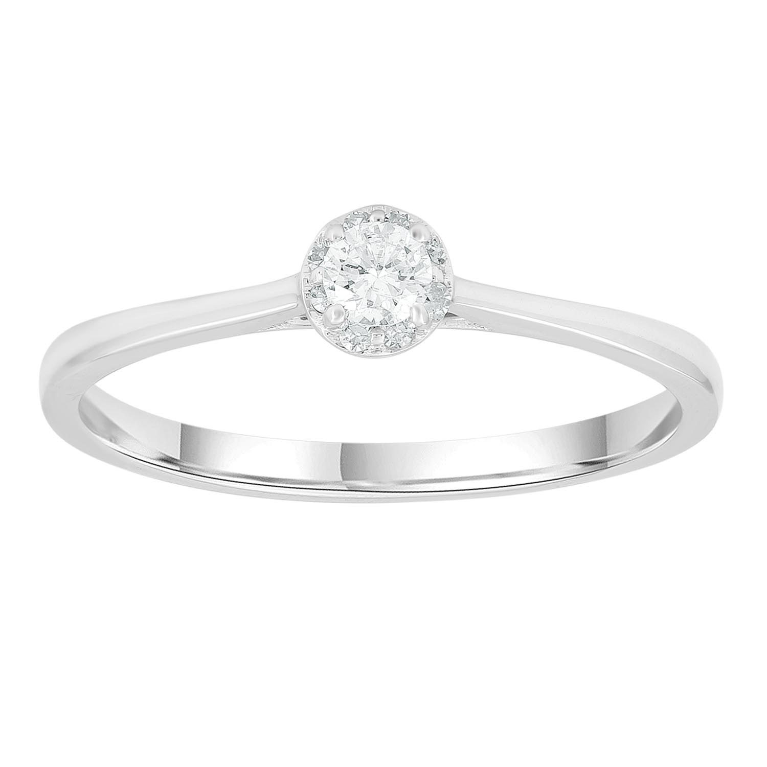 9ct Solitare Diamond Ring_0