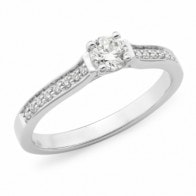 9ct White Gold Diamond Solitaire_0