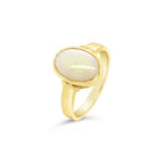 9ct Gold Hand Made White Opal Ring Adeline Knight Design_0