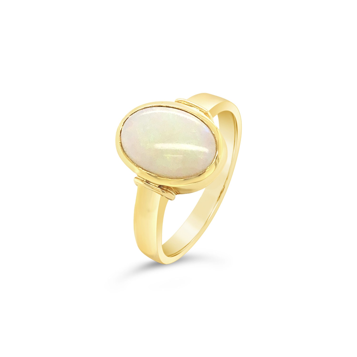 9ct Gold Hand Made White Opal Ring Adeline Knight Design_0