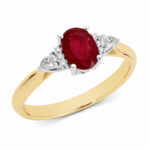 Gold Ruby and Diamond Ring_0