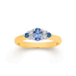 9ct Yellow gold Ceylon Dress ring_0