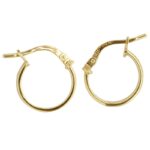 Plain Gold Silver Filled Hoops_0