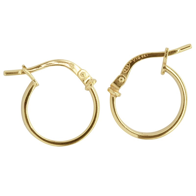 Plain Gold Silver Filled Hoops_0