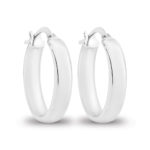 9ct WG Silver Filled Hoops_0