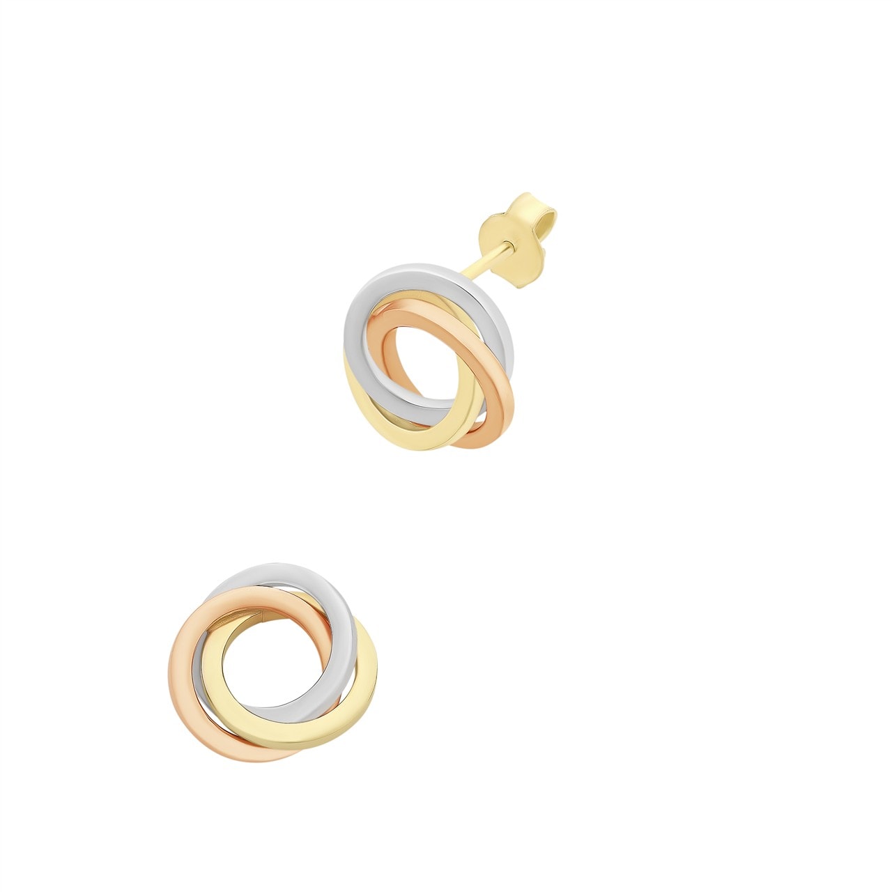Gold Silver Filled Knot Studs_0