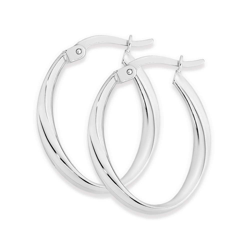 9ct White Gold Oval_0