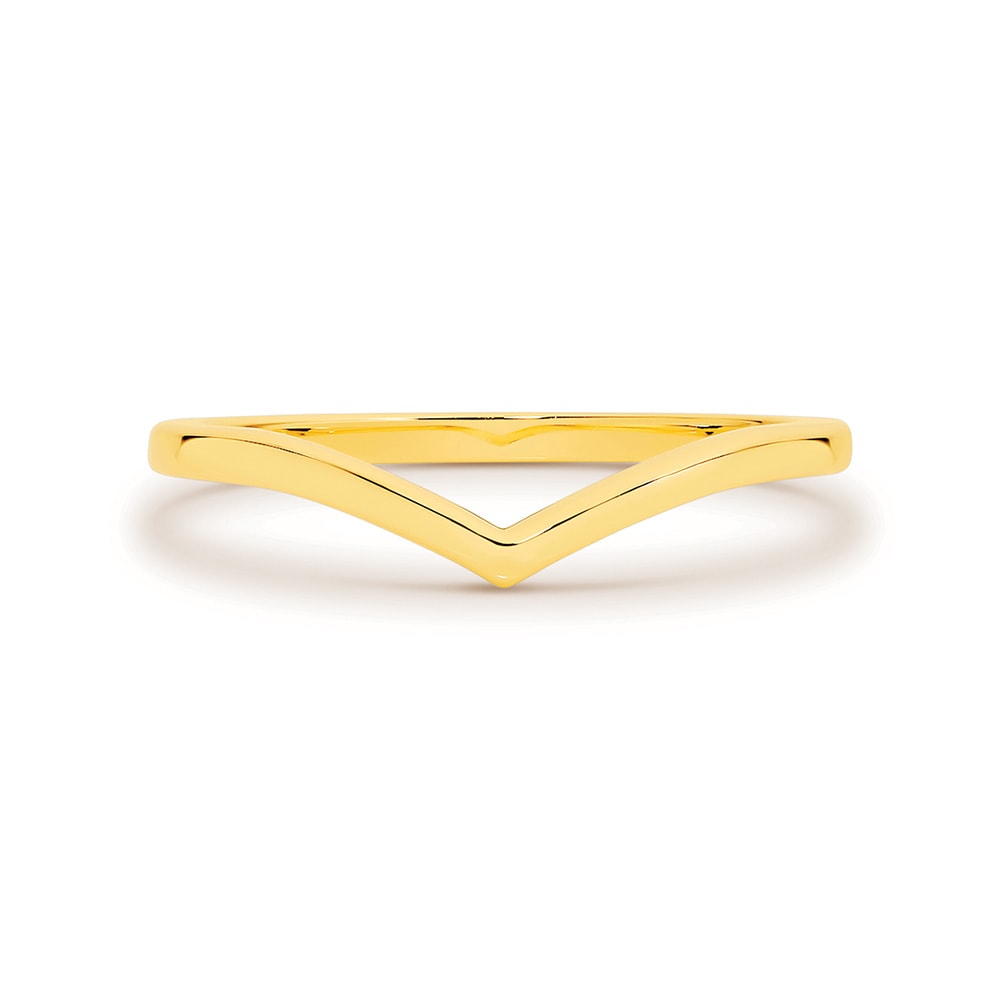 Yellow Gold V Ring_0