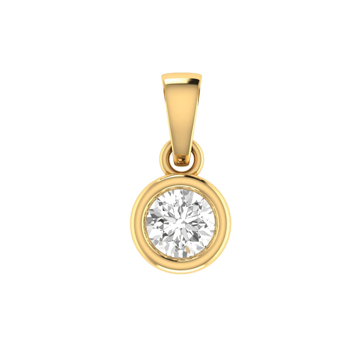 9ct Gold Diamond Set Pendant_0