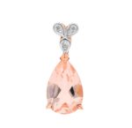 Rose Gold Morganite Pendant_0