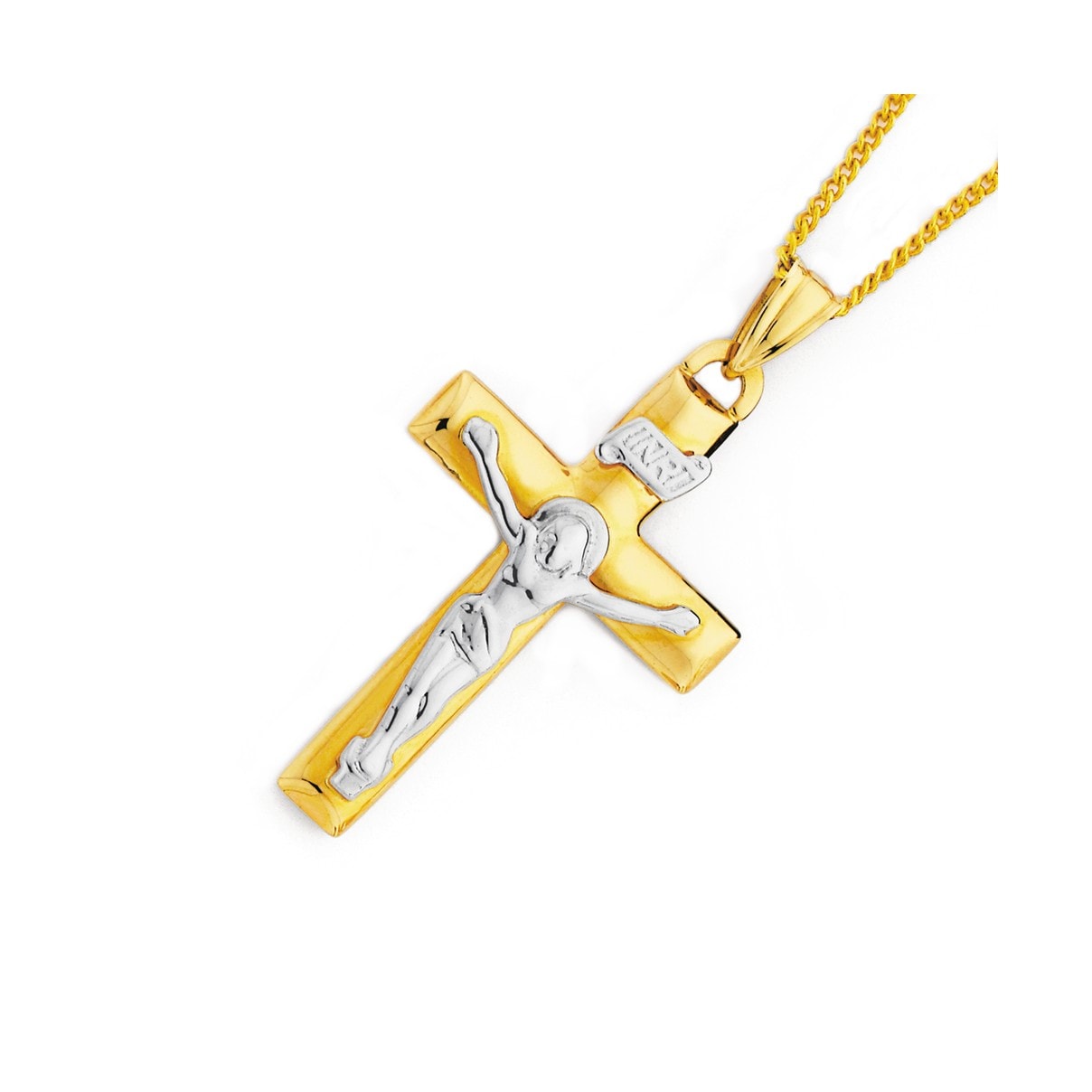 Gold Crucifix Pendant Knights The Jewellers Online Jewellery Store