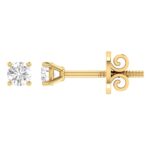 Gold diamond Studs .40pt TDW GH - 11 18ct yellow gold_0