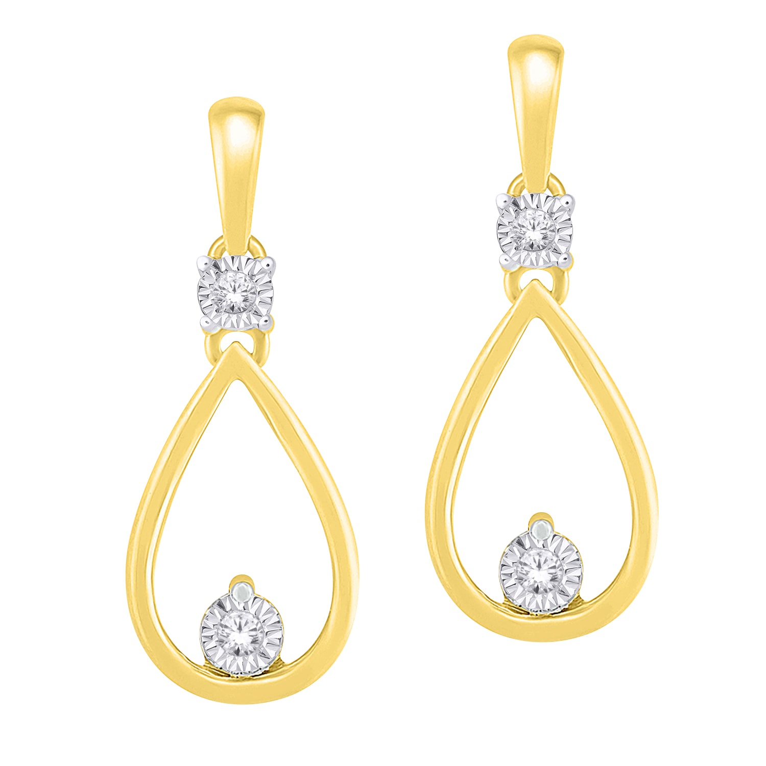 10ct Teardrop Earrings - Knights The Jewellers Online Jewellery Store