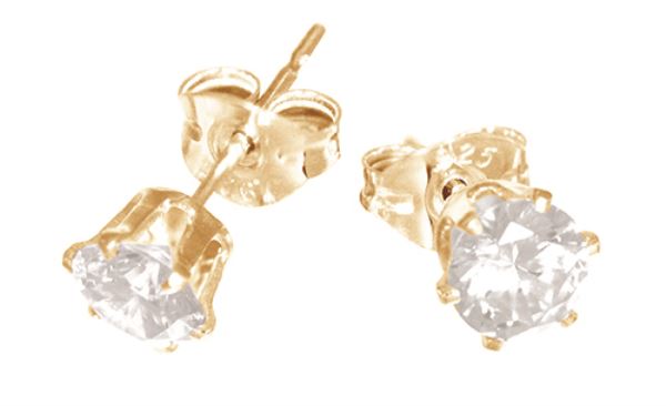 9ct CZ Studs_0