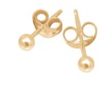 9ct YG Ball Stud Earrings 4mm_0