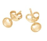 Gold Flat Ball Studs_0