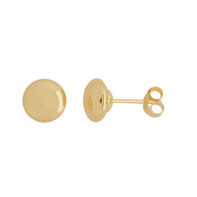 6mm Flat Stud Earrings_0