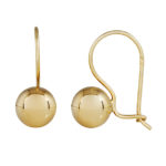 Yellow Gold Erroball Earrings 6mm_0