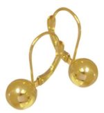 Gold Euroball Earrings_0