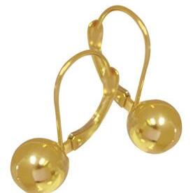 Gold Euroball Earrings_0