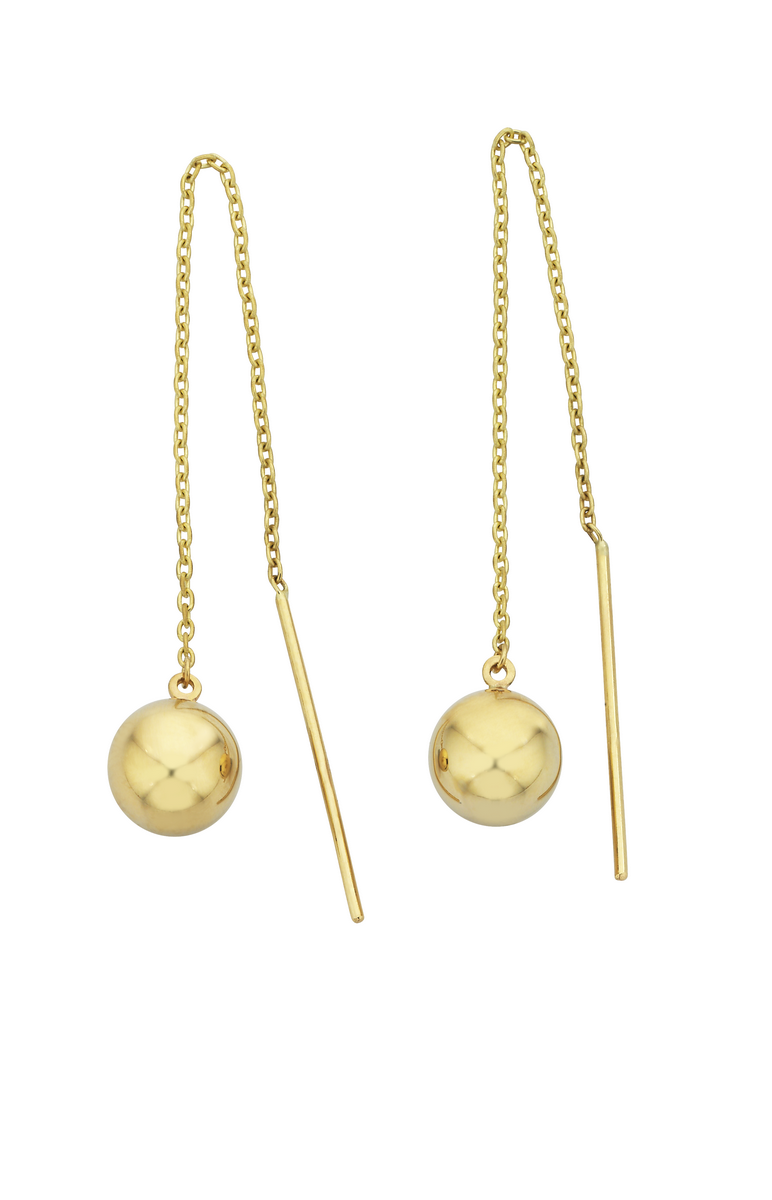 Gold Thread Ball Earrings_0