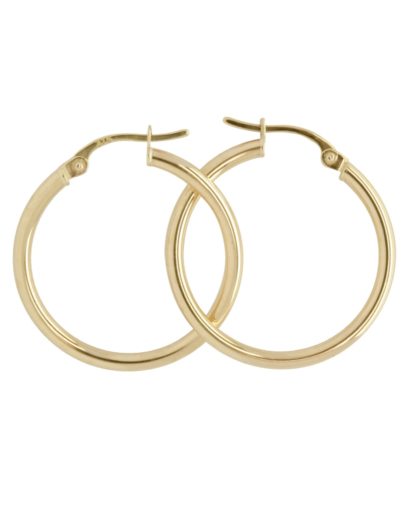 Elysium Yellow Gold Hoops