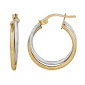 9ct Bi-Tone Twist Hoops_0