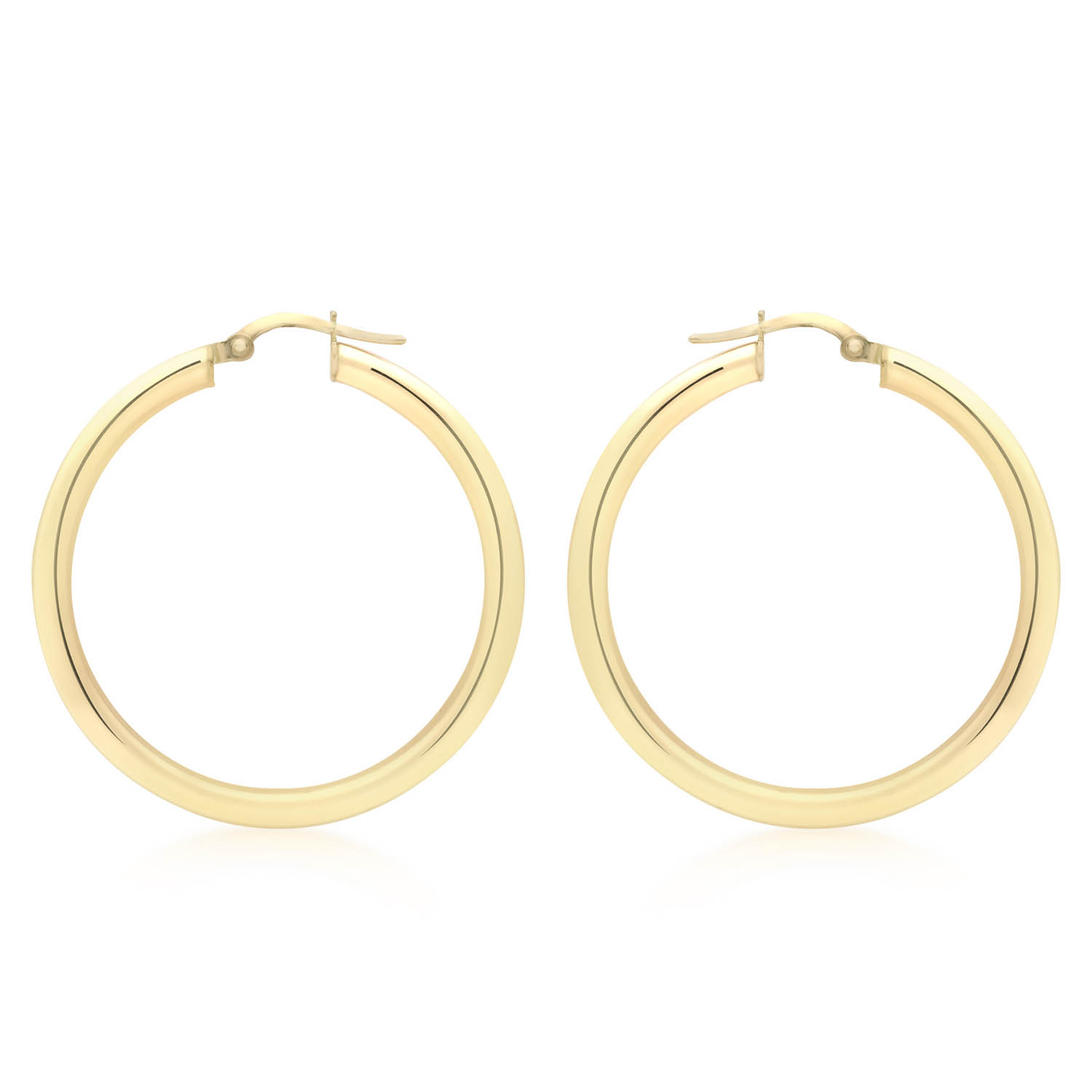 9k Gold Hollow Large hoops 35mm_0