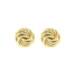 9ct Gold Knot stud Earrings_0