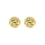 9ct Gold Knot stud Earrings_0