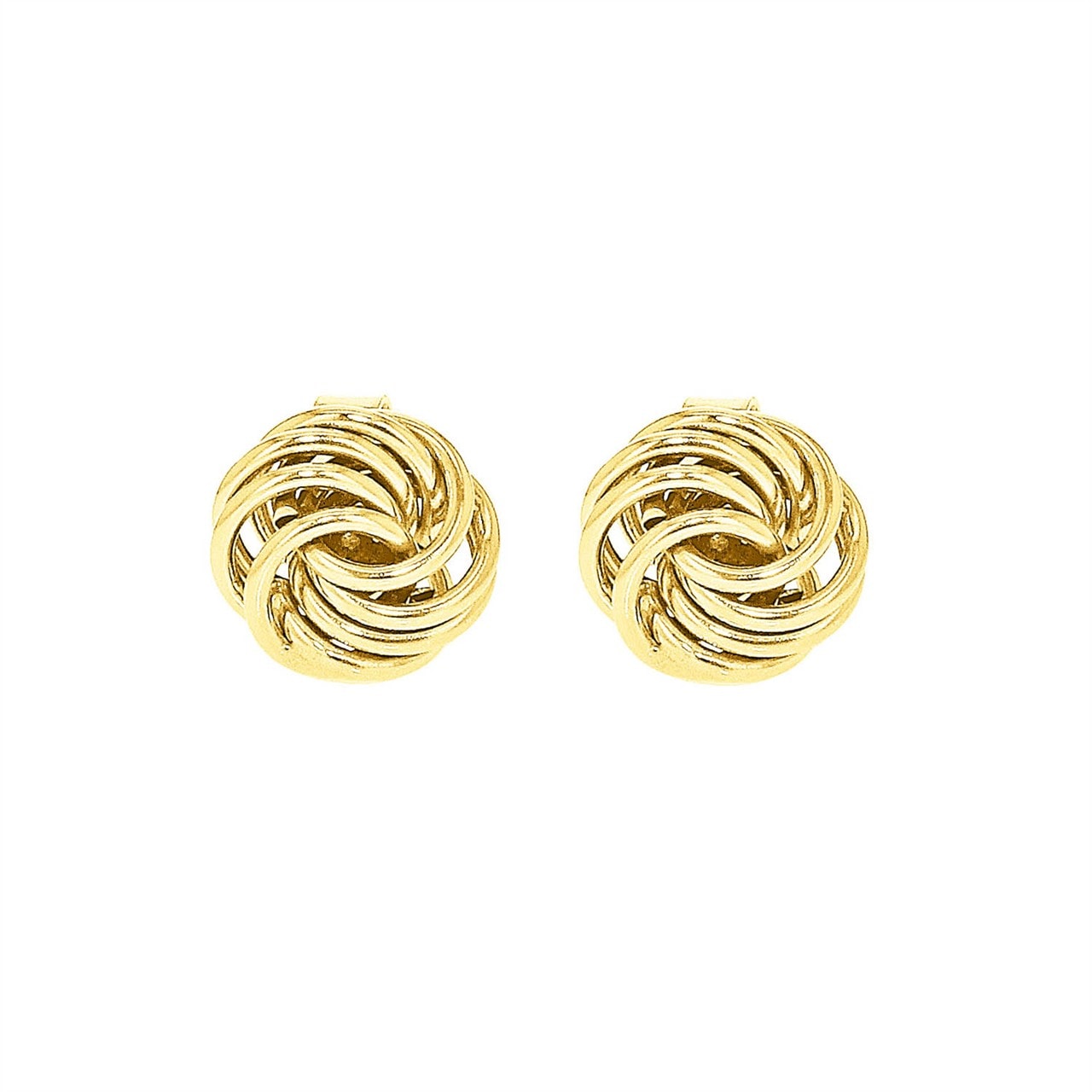 9ct Gold Knot stud Earrings_0