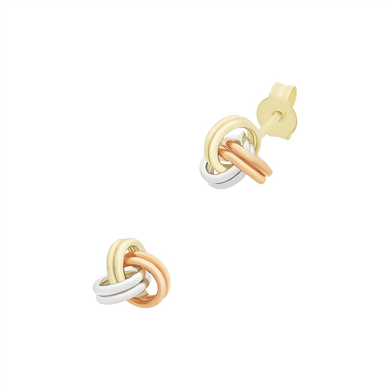 9CT 3-Tone Knot Earrings_0
