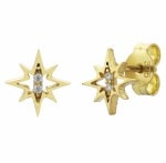 9ct YG Star Studs_0