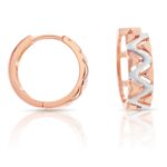 9ct Huggie Zigzag Earrings_0