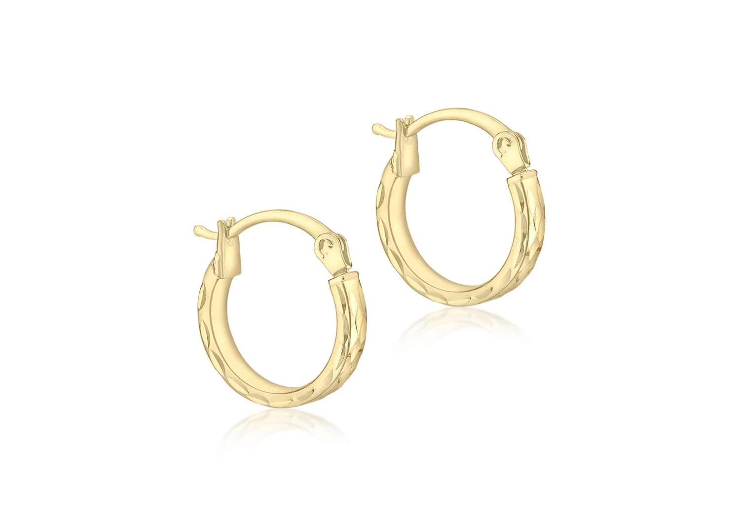 9ct 10mm Hoop Earrings_0