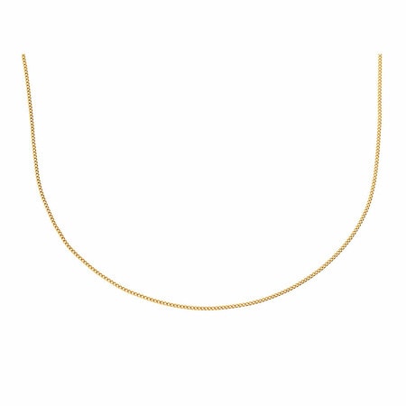 Gold Curb Chain 50cm 9ct Gold_0