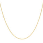 9ct Yellow Gold CD 40 45cm Diamond Cut Curb Chain_0