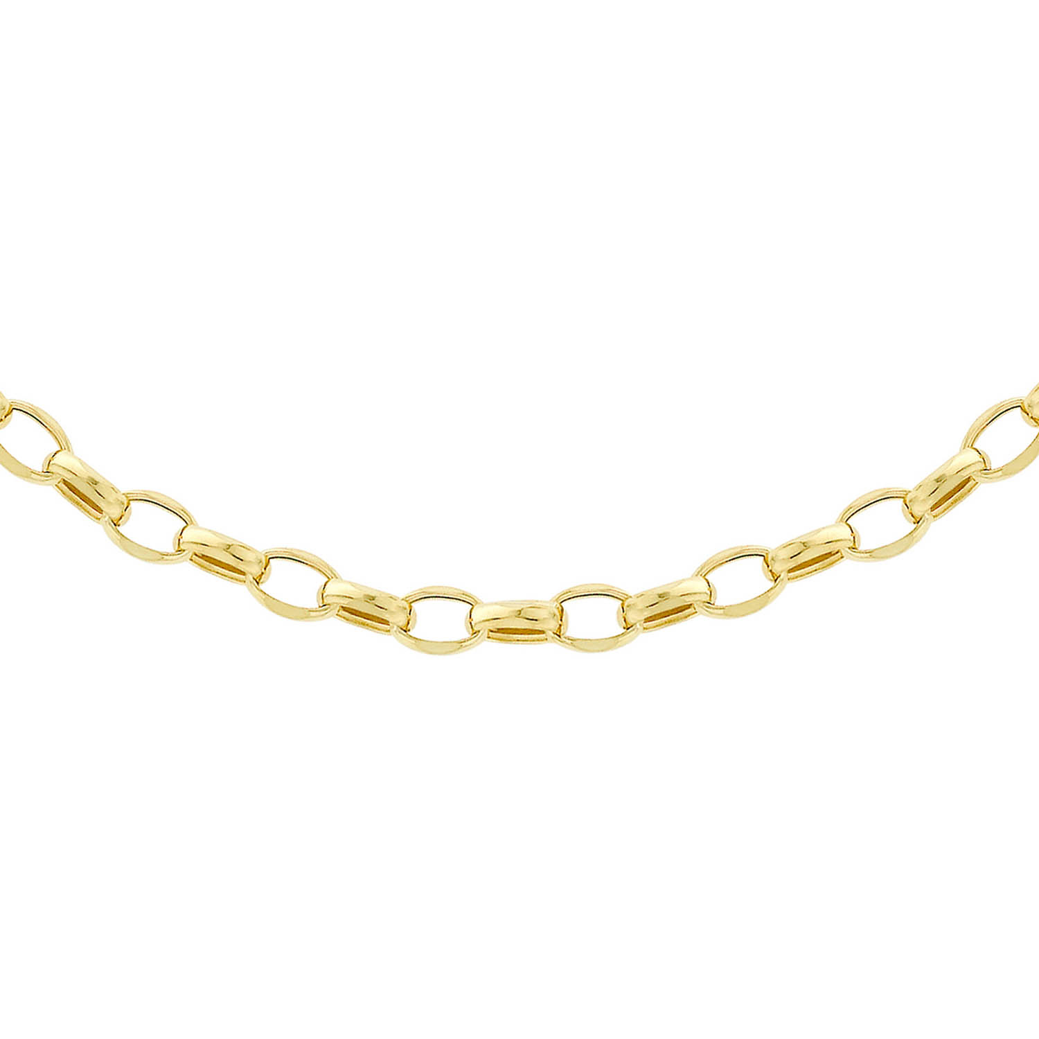 9ct Hollow Oval Gold Chain_0